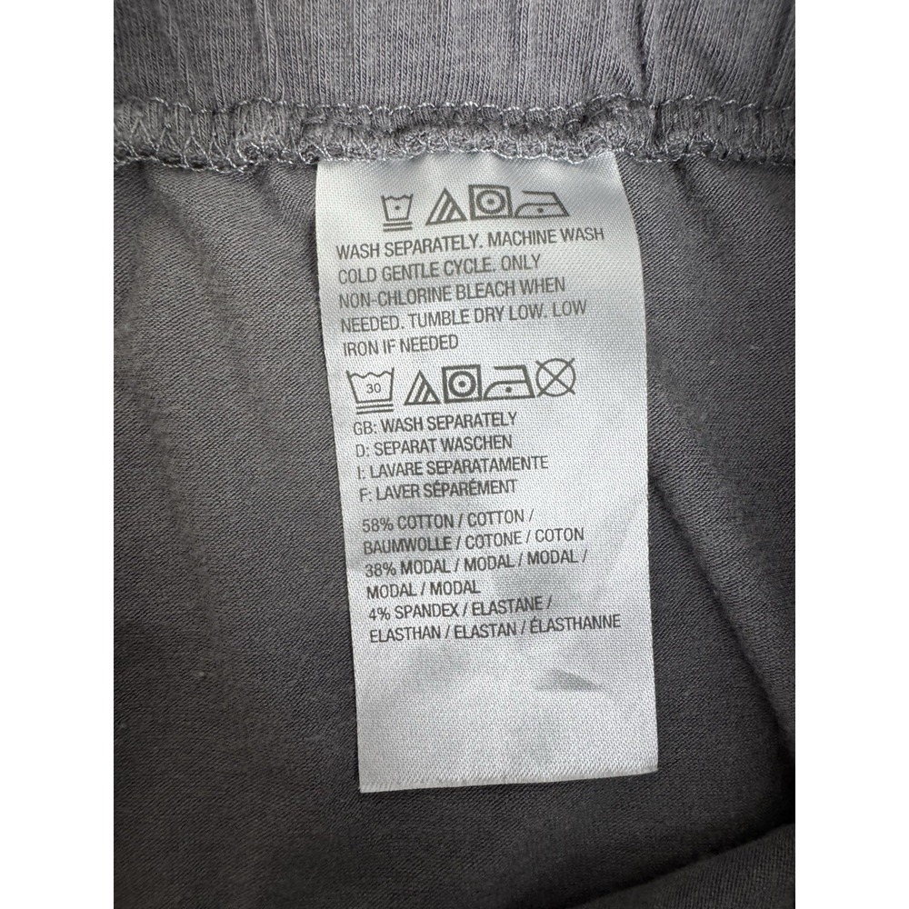 AnyBody Pebble Grey Cozy Knit Cropped Jogger Pant Pockets Pull On Size 1x - Picture 10 of 11